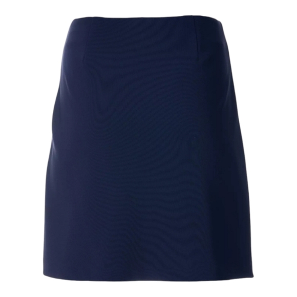 Boston Proper Navy Blue A-Line Skirt Classic Career Office Professional Size 14